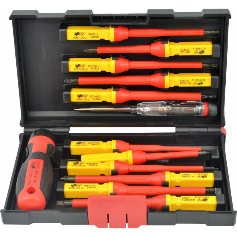 Awtools AW VDE INTERCHANGEABLE SCREWDRIVER SET 1000V 13pcs