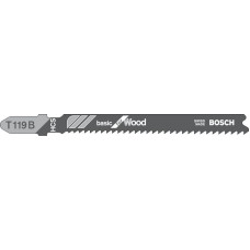 Bosch JIGSAW BLADE BASIC FOR WOOD 5 PCS T119B