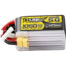 Tattu Lipo Tattu R-Line Version 5.0 1050mAh 29.6V 8S 150C battery with XT60 connector