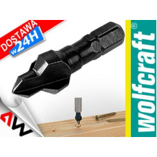 Wolfcraft WIERTŁO Z POGŁĘBIACZEM 3-8mm, CHWYT 6-KĄT 1/4