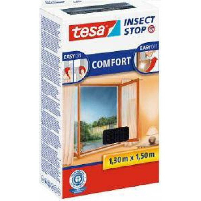 Tesa MOSKITIERA OKIENNA CZARNA 1,3m x 1,5m COMFORT