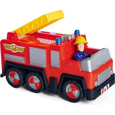 Simba-Dickie Simba Fireman Sam Jupiter with Sam Figure, Toy Vehicle (red/yellow)