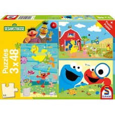 Schmidt Spiele Schmidt games beastly strong, jigsaw puzzle (3x 48 pieces)