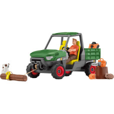 Schleich Farm World forest farmer with vehicle, toy figure