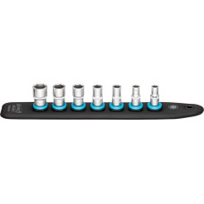 Hazet SmartRail 1/4 socket wrench 850-SR/7, hexagon, 7-piece (black, SW 5.5 - SW 13, short)