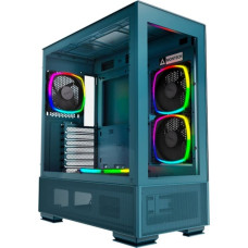 Montech SKY TWO , Tower case (blue, Tempered Glass x 2)