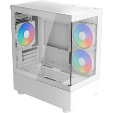 Aerocool Viewport Mini V2 ARGB, Tower Case (White, Tempered Glass x 2)