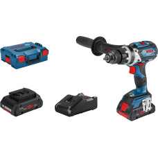 Bosch cordless hammer drill GSB 18 V-110 C Professional, 18Volt (blue / black, L-BOXX, 2x battery ProCORE18V 4.0Ah)