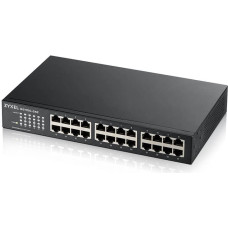 Zyxel GS1100-24E Nepārvaldīts Gigabit Ethernet (10/100/1000) Melns