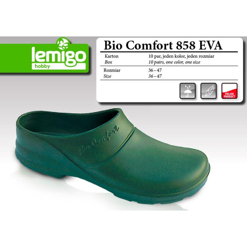Lemigo BUTY KLAPEK BIO COMFORT ROZMIAR 40, ZIELONY  858