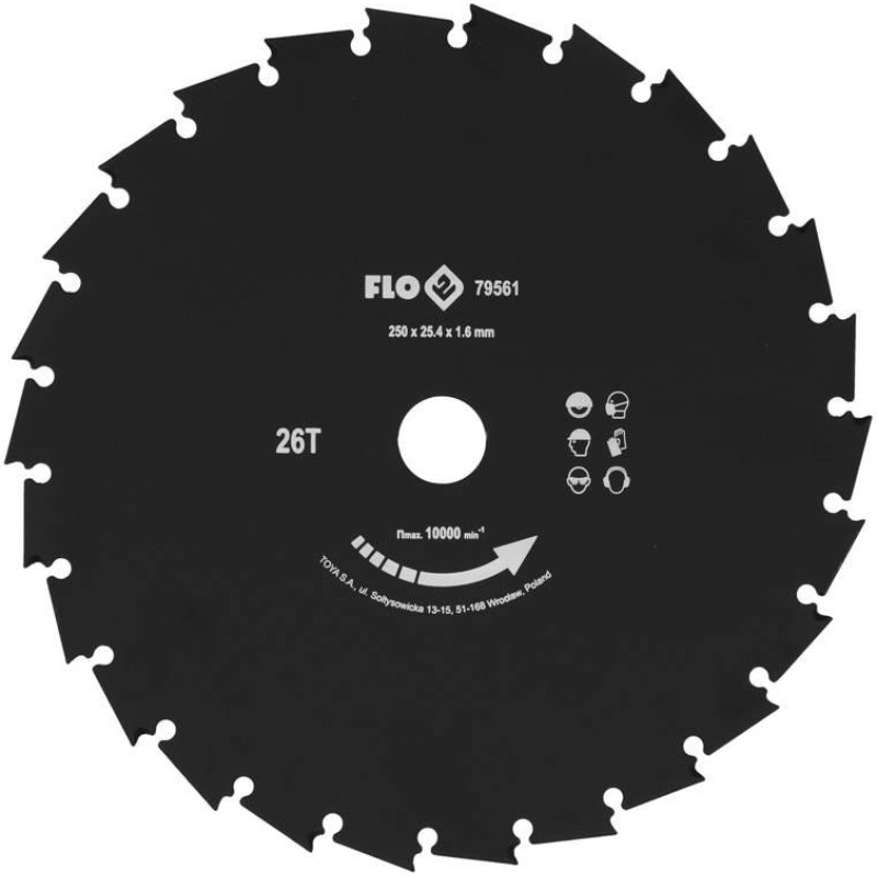 Toya FLO TARCZA PRZECINAK. DO KOSY 250mm / 25,4mm