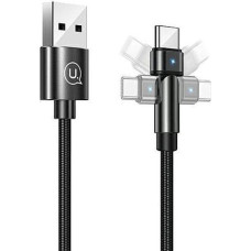 Usams USB cable Usams USB-A - USB-C 1 m Black (US-SJ477)