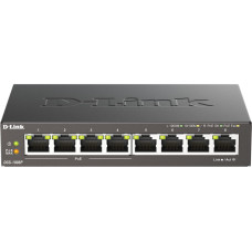 D-Link DGS-1008P/E tīkla pārslēgs Nepārvaldīts L2 Power over Ethernet (PoE) Melns