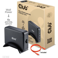 Club3D MOBILE CHARGER 4PORT/GAN 240W CAC-1918 CLUB3D