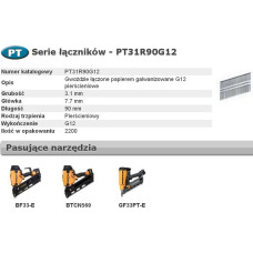 Bostitch GWOŹDZIE PT 33` 3,1 x 90mm RING GALWANIZOWANE 2200 szt.