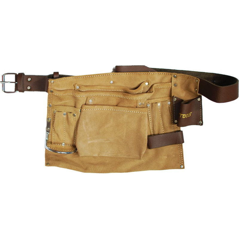 Awtools AW 7-POCKET PRO SUEDE TOOL BELT APRON/ LEATHER BELT