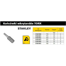 Stanley KOŃCÓWKA TORX T15 x 25mm /2szt.