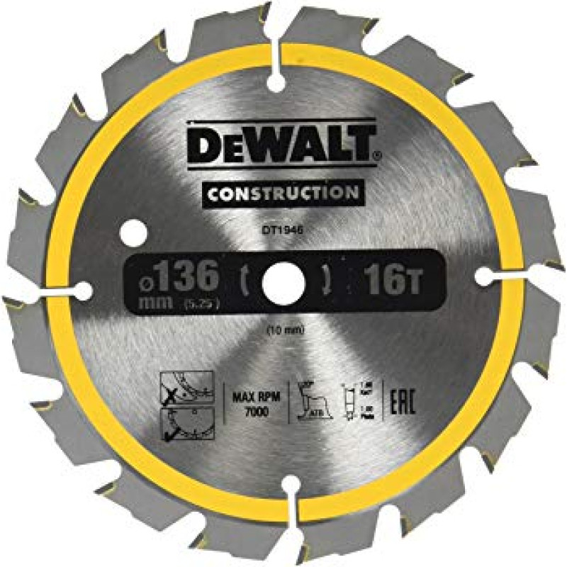 Dewalt PIŁA TARCZ.136x10mmx24z