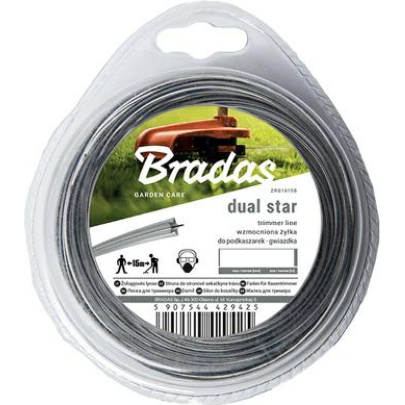 Bradas ŻYŁKA TNĄCA RIPPER DUAL 3,0*15m/GWIAZDKA/BLISTER