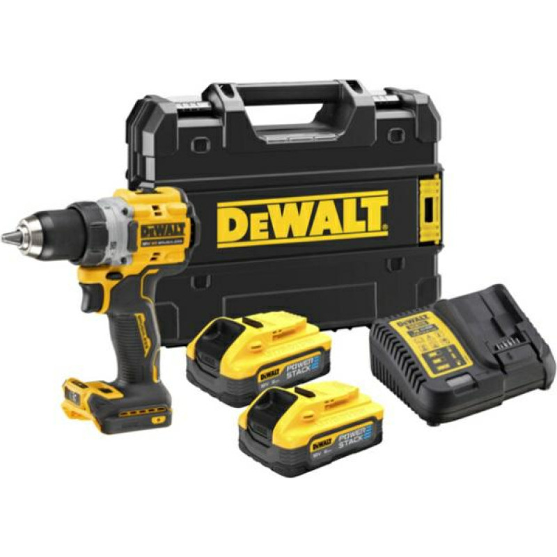 Dewalt WIERTARKO-WKRĘTARKA 18V 90Nm BL 2x5,0Ah POWERSTACK DCD800H2T