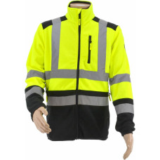 Awtools AW HI-VIS WORK ZIP FLEECE SWEATSHIRT T3 YELLOW/ S