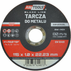 Awtools AW METAL CUTTING DISC 115*1,0mm BLACK LINE