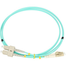 Extralink LC/UPC-SC/UPC | Patchcord | Multi Mode, OM3, Duplex, 3mm, 2m