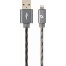 Gembird CABLE LIGHTNING TO USB2 2M/CC-USB2S-AMLM-2M-BG GEMBIRD