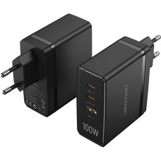 Vention FEGB0-EU 2xUSB-C 1xUSB-A 100W/100W/30W GaN network charger (black)