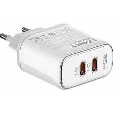 Ldnio Wall charger LDNIO A2528M 2USB-C for Apple + USB-C - Lightning Cable