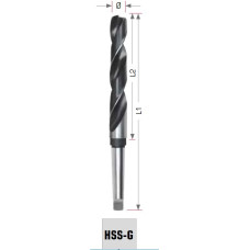 Exact Metāla urbis ar MORSE stiprinājumu DIN345 HSS-G Ø23,0mm, Exact