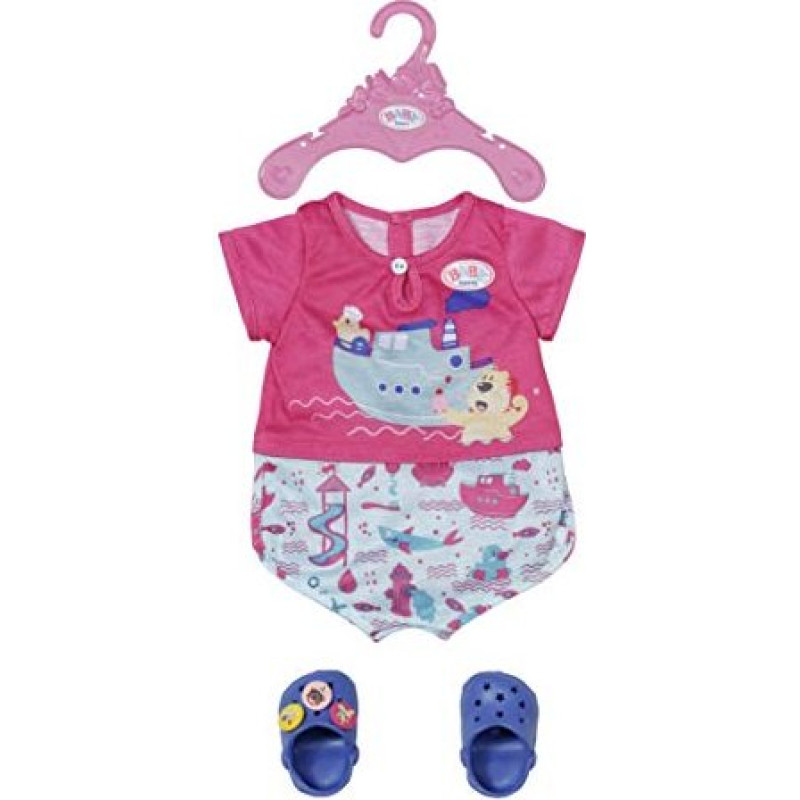 Zapf Creation BABY born Bath Pajamas & Clogs - 830628