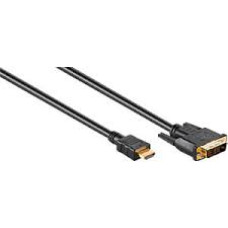 Goobay DVI-D St> HDMI St black 2m