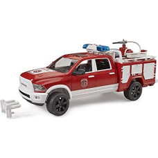 Bruder RAM 2500 fire engine with light and sound, model vehicle