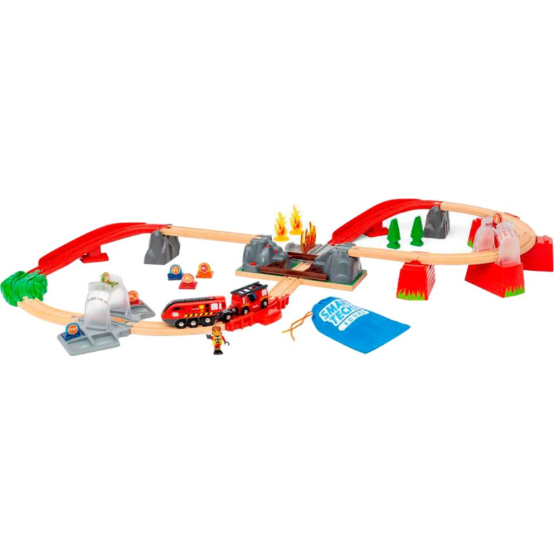 Ravensburger BRIO Smart Tech Sound fire brigade rescue set, train