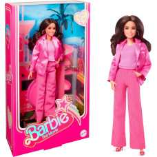 Mattel Barbie Signature The Movie - America Ferrera as Gloria doll for the film in a three-piece pants suit in pink, toy figure