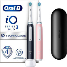 Oral-B Braun Oral-B iO Series 3N Duo, electric toothbrush (black/pink, matt black//blush pink incl. 2nd handpiece)