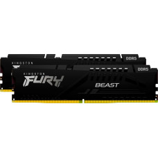 Kingston FURY DDR5 - 16GB -6000 - CL - 30 (2x 8 GB) dual kit, memory (black, KF560C30BBK2-16, Fury Beast, INTEL XMP)