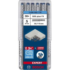 Bosch Expert hammer drill SDS-plus-7X, 5mm, 30 pieces (working length 50mm)