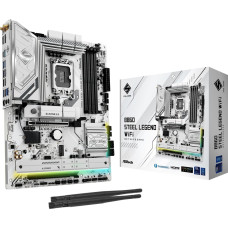 Asrock B860 Steel Legend WiFi - Socket 1851 - motherboard (white)