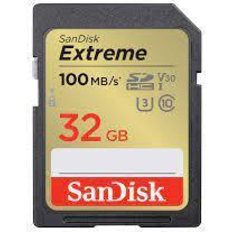 Sandisk Extreme SDHC        32GB UHS-I C10 U3 V30