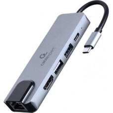 Gembird I/O ADAPTER USB-C TO HDMI/USB3/5IN1 A-CM-COMBO5-04 GEMBIRD