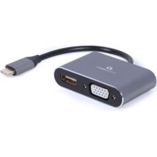 Gembird I/O ADAPTER USB-C TO HDMI/VGA/A-USB3C-HDMIVGA-01 GEMBIRD