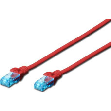 Digitus Patch cord U/UTP cat.5e PVC 3m Red (DK-1512-030/R)