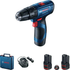Bosch CORDLESS IMPACT DRILL 12V 30/14NM 2X2.0AH GSB 120-LI CASE