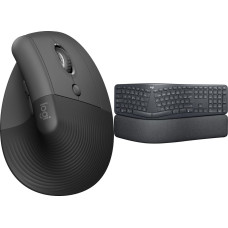 Logitech Mysz Logitech Lift Graphite  (910-006473) + Ergo K860 (920-010108)