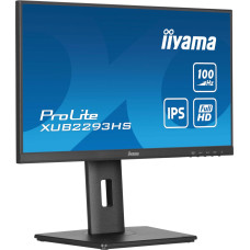 Iiyama ProLite XUB2293HS-B6, LED monitor - 21.5 - black (matt), FullHD, IPS, HDMI, DP, 100Hz panel