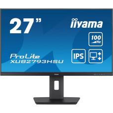Iiyama ProLite XUB2793HSU-B7 monitori 68,6 cm (27") 1920 x 1080 pikseļi Full HD LED Melns