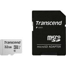 Transcend MEMORY MICRO SDHC 32GB W/ADAPT/C10 TS32GUSD300S-A TRANSCEND