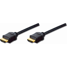 Digitus HDMI High Speed Ethernet Type A SSt/St 2m Full HD black